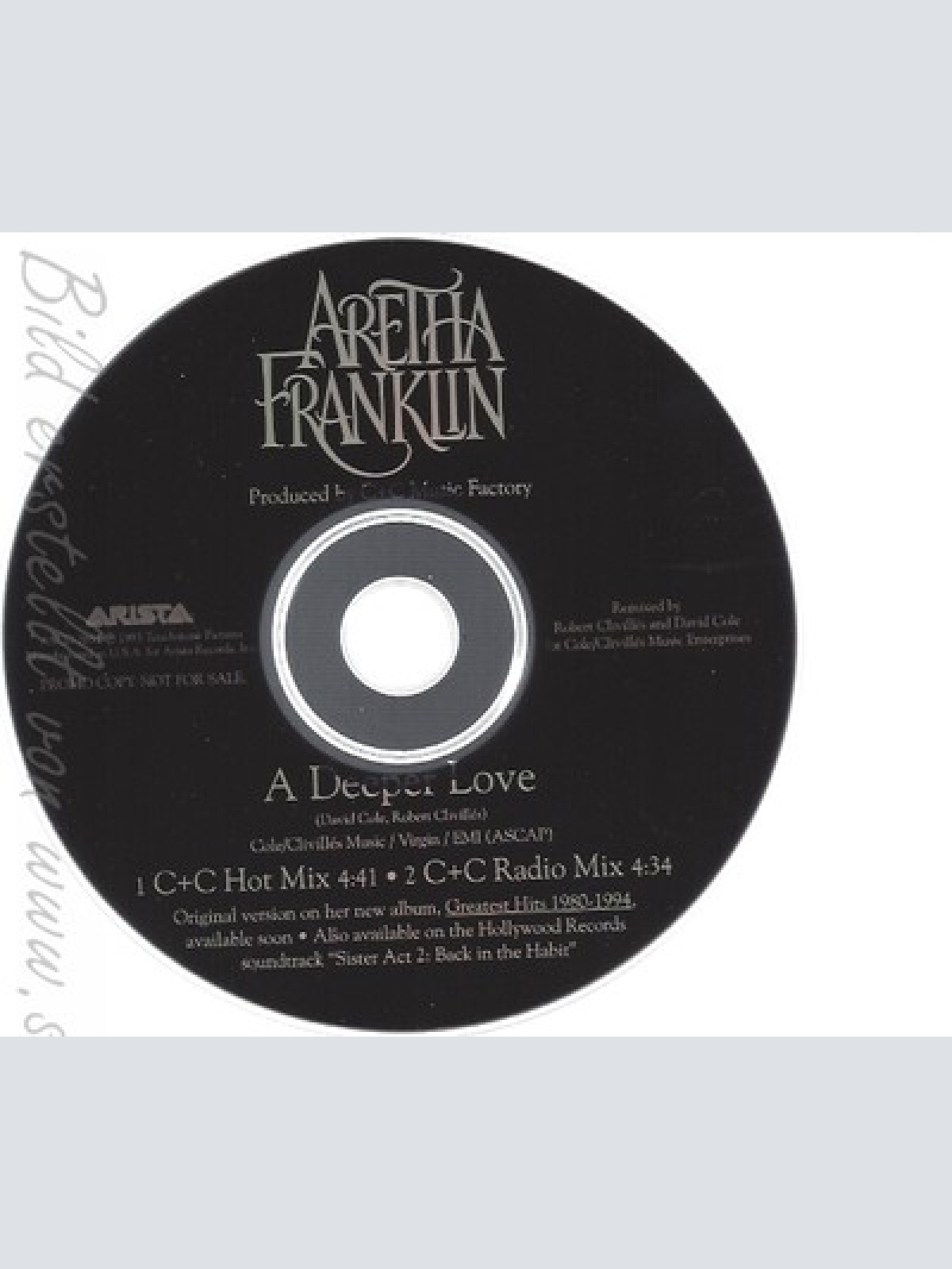 CD--ARETHA FRANKLIN--A DEEPER LOVE--PROMO