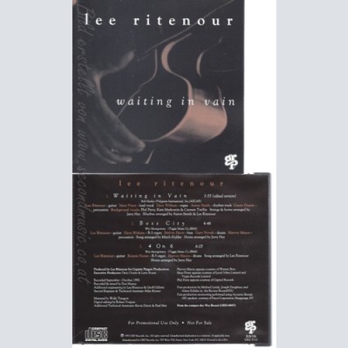 CD--LEE RITENOUR--WAITING IN VAIN--PROMO