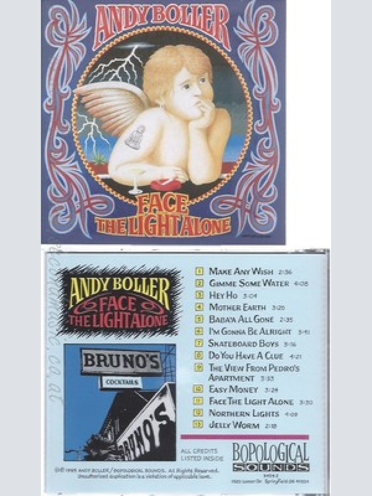 CD--ANDY BOLLER--FACE THE LIGHT ALONE