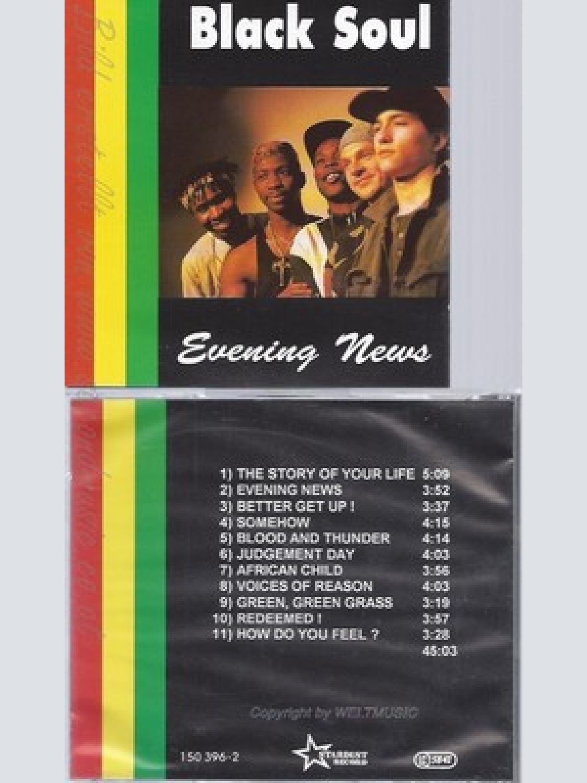 CD--THE BLACK SOUL--EVENING NEWS