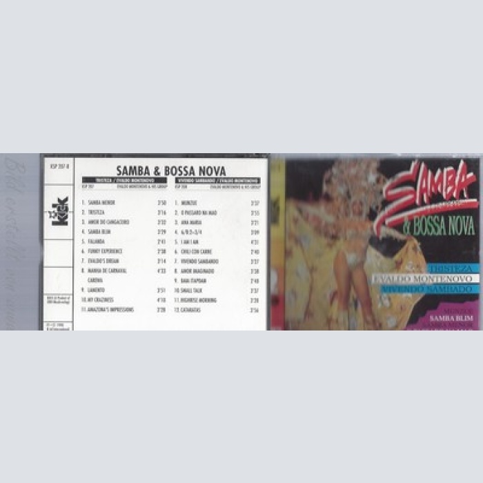 CD--SAMBA & BOSSA NOVA--TRISTEZA/EWALD MONTENOVO--2CD BOX