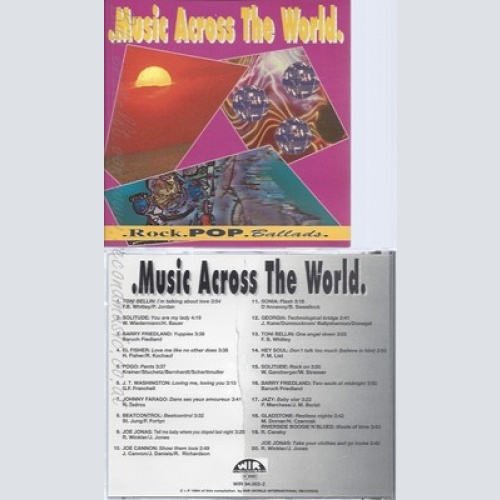 CD--MUSIC ACROSS THE WORLD--ROCK POP--GLADSTONE--BEATCONTROL--VARIOUS--