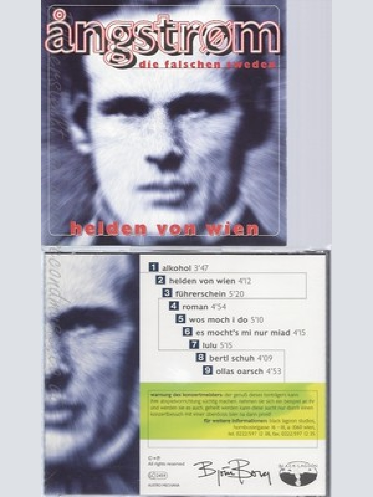 CD--ANGSTROM--DIE FALSCHEN SWEDE--HELDEN VON WIEN