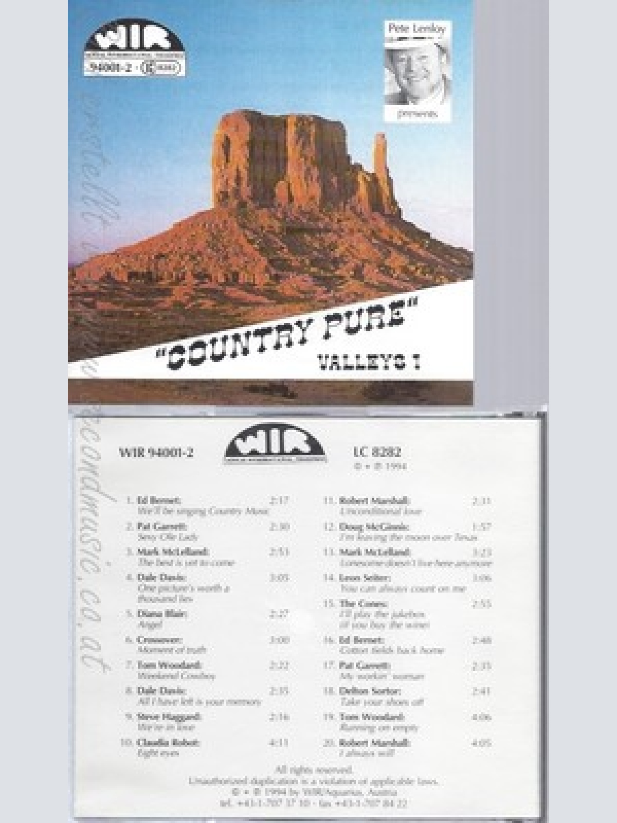 CD--COUNTRY PUR VALLEYS--I---