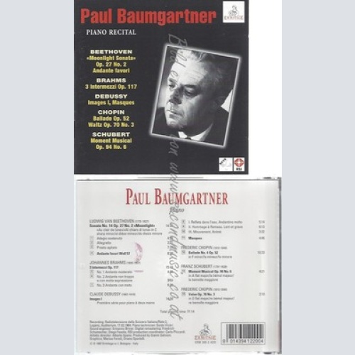 CD--INTERMEZZI/BA... / PAUL BAUMGARTNER -- -- SONATE