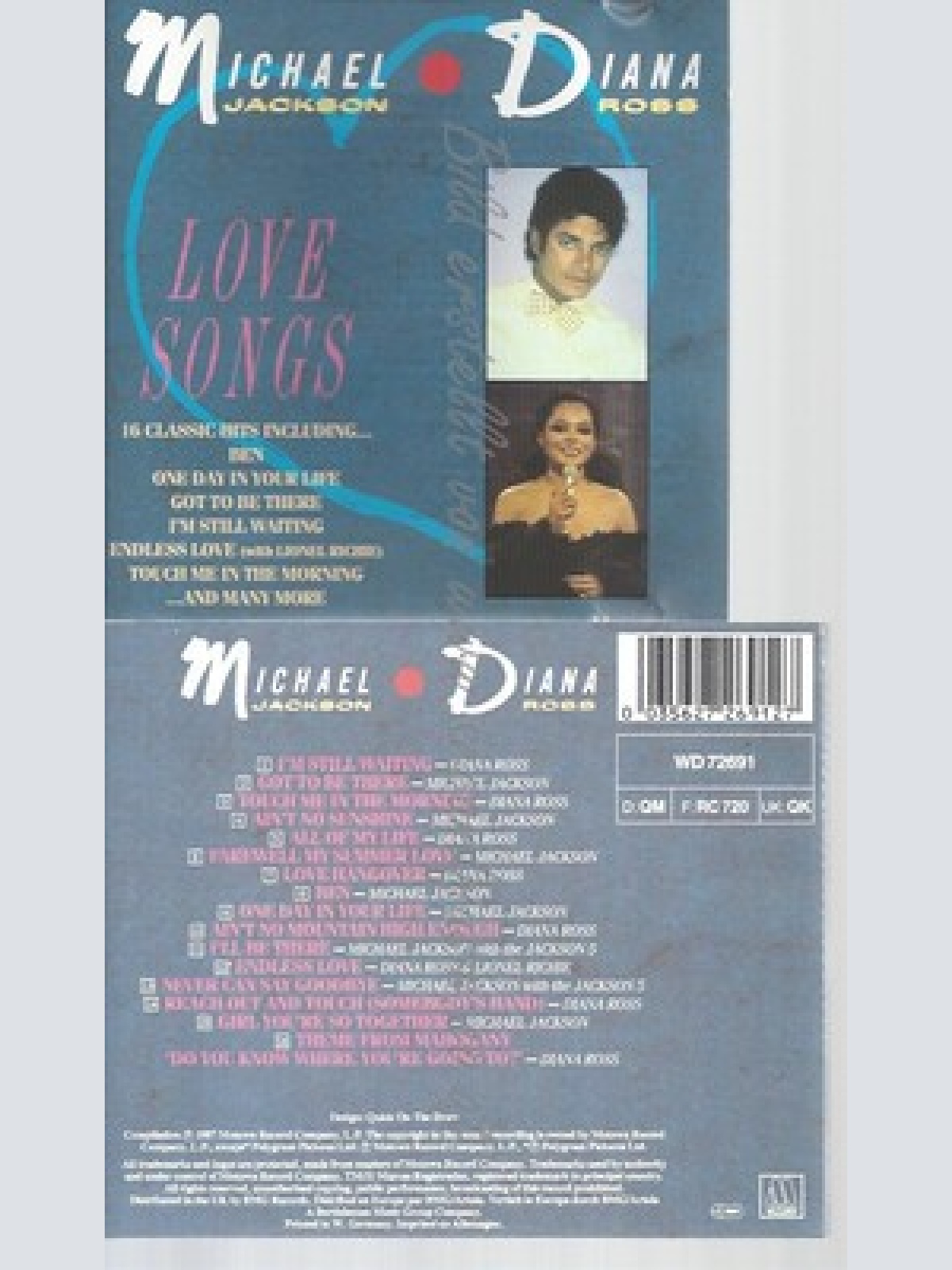 CD--MICHAEL JACKSON -- LOVE SONGS --