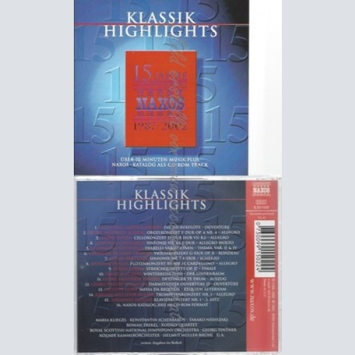 CD--5 HIGHLIGHTS / JANOE JANDO -- --SET -- 15 JAHRE NAXOS