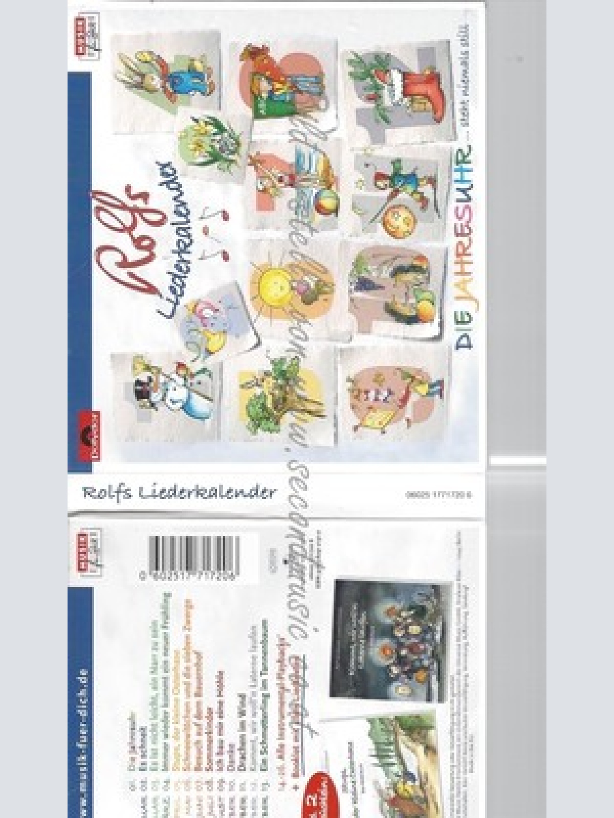 CD--IE JAHRESUHR / ROLF ZUCKOWSKI -- -- ROLFS LIEDERKALENDER