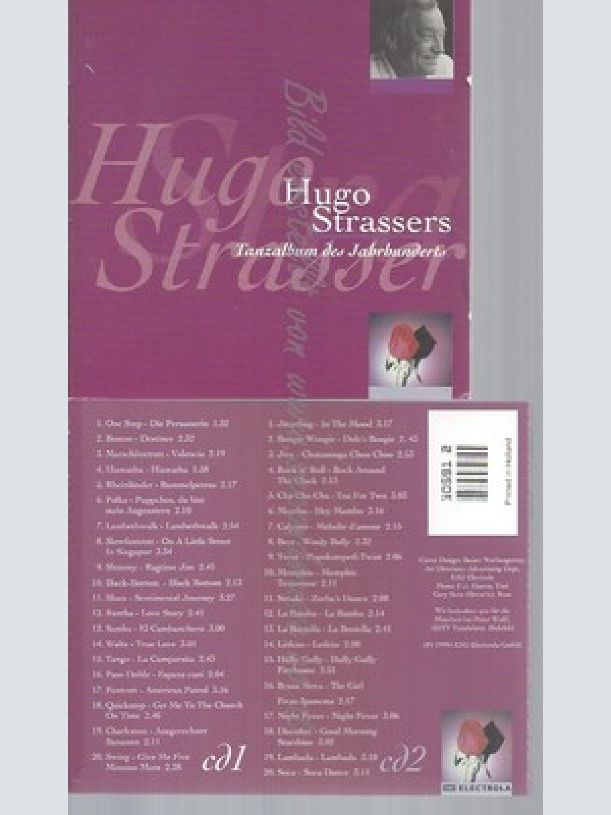 CD--HUGO STRASSER--TANZALBUM DES JAHRHUNDERTS--2CD