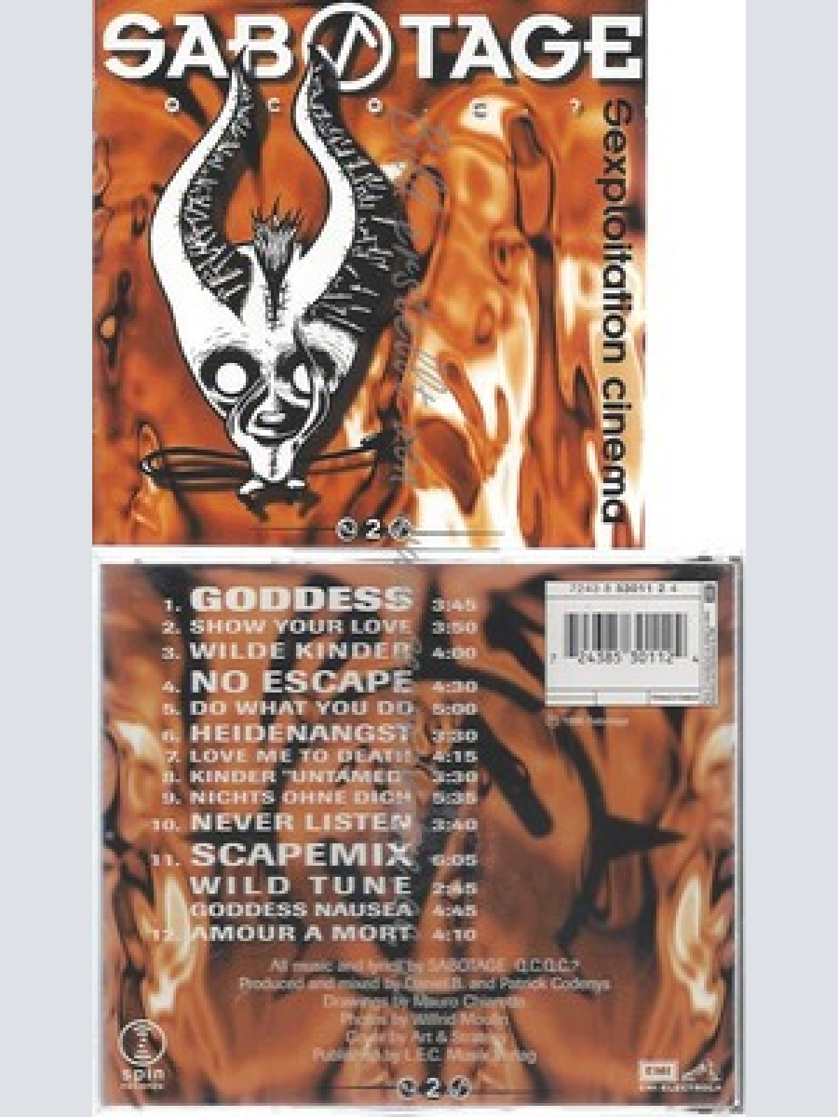 CD--SABOTAGE -- -- SEXPLOITATION CINEMA