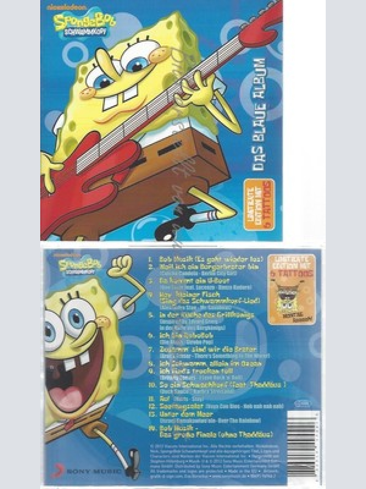 CD--SPONGEBOB -- -- SPONGEBOB-DAS BLAUE ALBUM