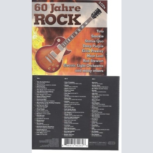 CD--SONYBMG--60 TRACKS -- EVERLY BROTHERS, ELVIS PRSLEY,60 JAHRE ROCK-3 CDS