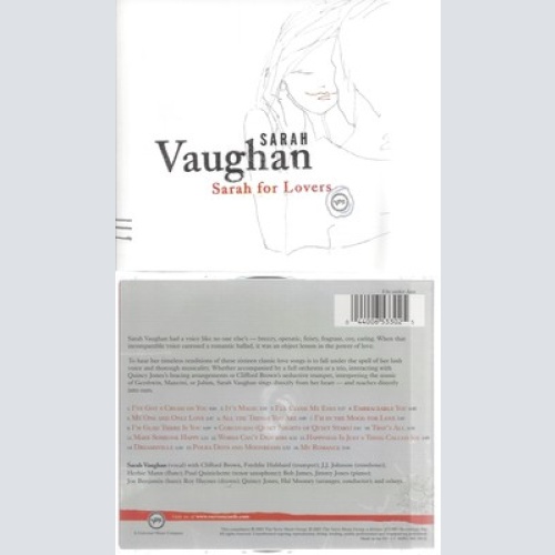 CD--SARAH VAUGHAN -- -- SARAH FOR LOVERS