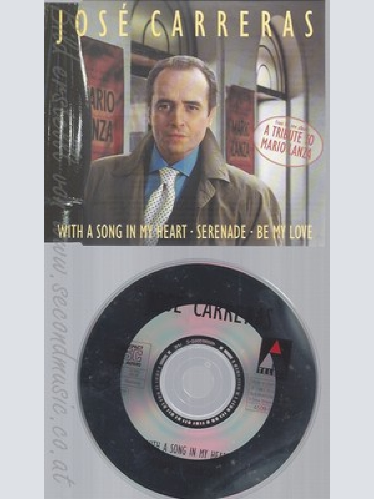 CD--JOSE CARRERAS - SINGLE -- WITH A SONG IN MY HEART [SINGLE-CD]