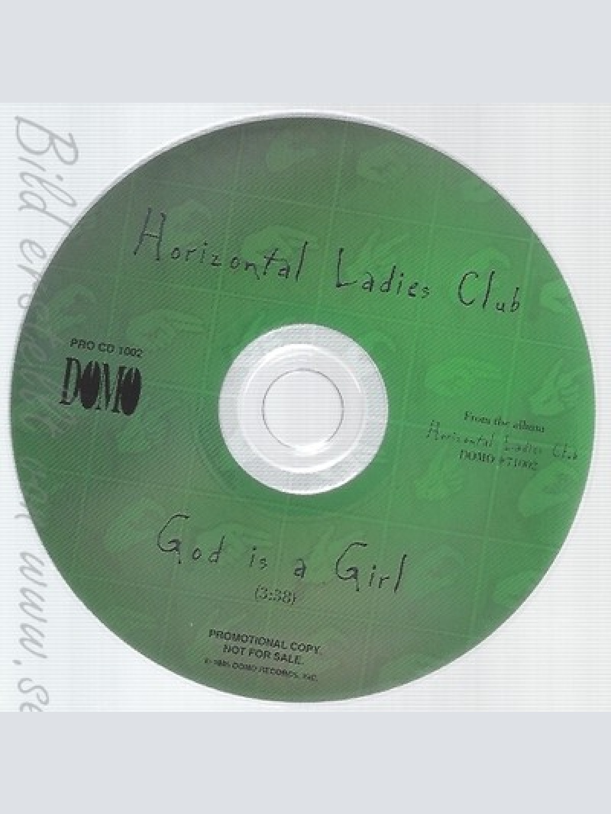 CD--HORIZONTAL LADIES CLUB--GOD IS A GIRL--PROMO--OHNE  COVER