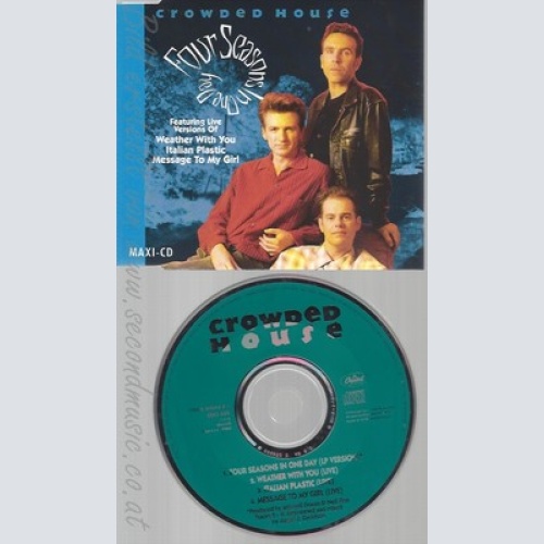 CD--CROWDED HOUSE - SINGLE -- FOUR SEASONS IN ONE DAY -PLUS 3 LIVE TRACKS-