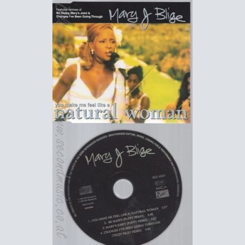 CD--MARY J BLIGE - - - SINGLE -- YOU MAKE ME FEEL LIKE A NATURAL WOMAN