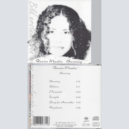 CD--DENIS MADER, CHRISTOPH RABL, FRITZ PFANHAUSER UND HARI RUISS -- BURNING -EP-