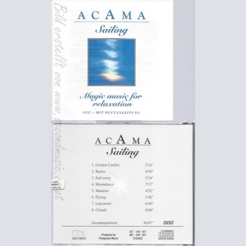 CD--ACAMA SAILING--MAGIC MUSIC FOR RELAXATION