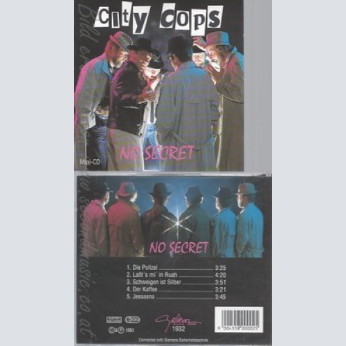 CD--CITY COPS -1995- - SINGLE -- NO SECRET