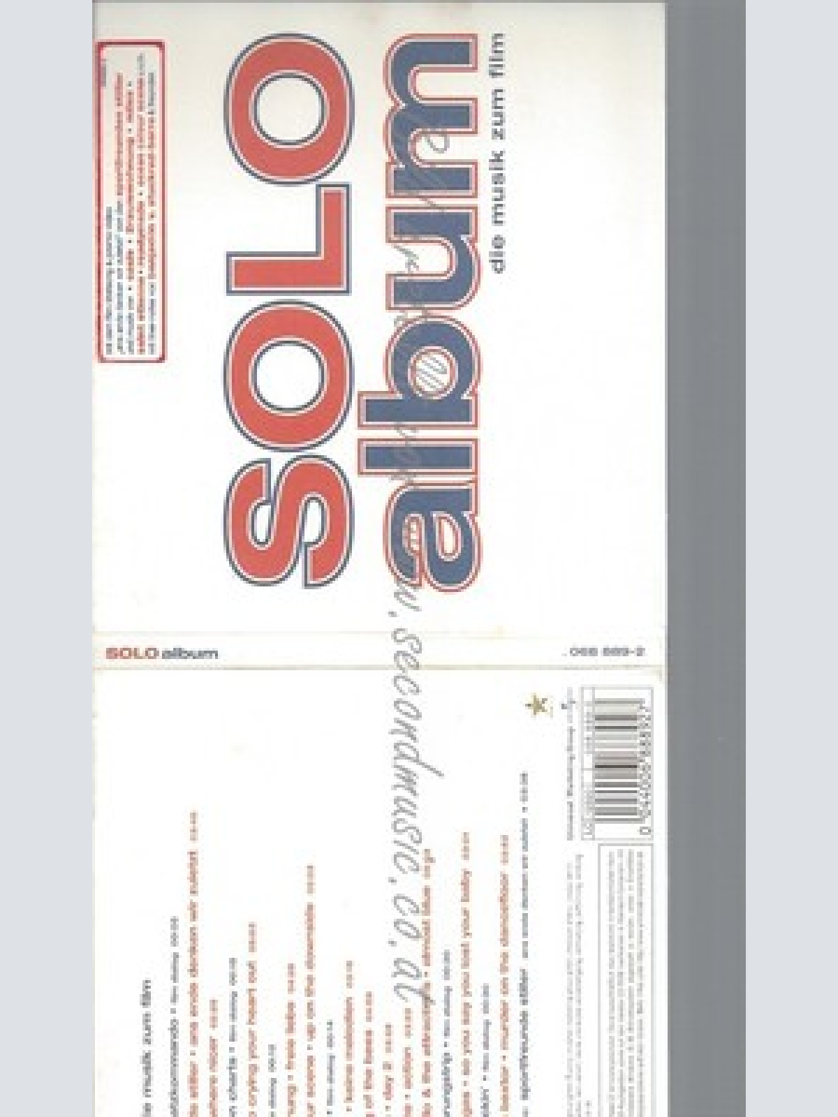 CD--OST UND VARIOUS -- -SOLO ALBUM---DIE MUSIK ZUM FILM