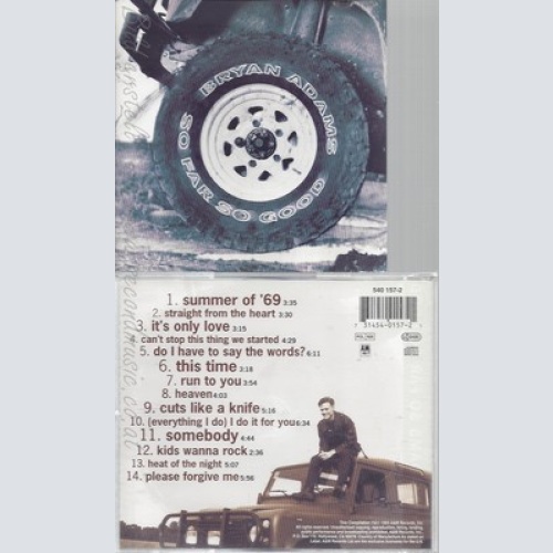 CD--BRYAN ADAMS -- -- SO FAR SO GOOD--SUMMER OF 69