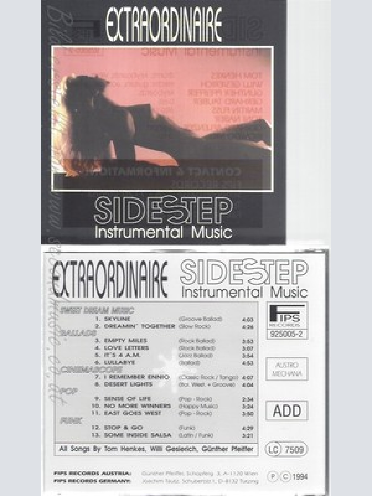 CD--SIDESTEP--EXTRAORDINAIRE--INSTRUMENTAL MUSIC