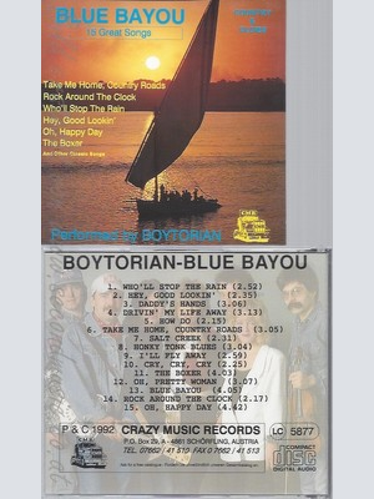 CD--BOYTORIAN--BLUE BAYOU