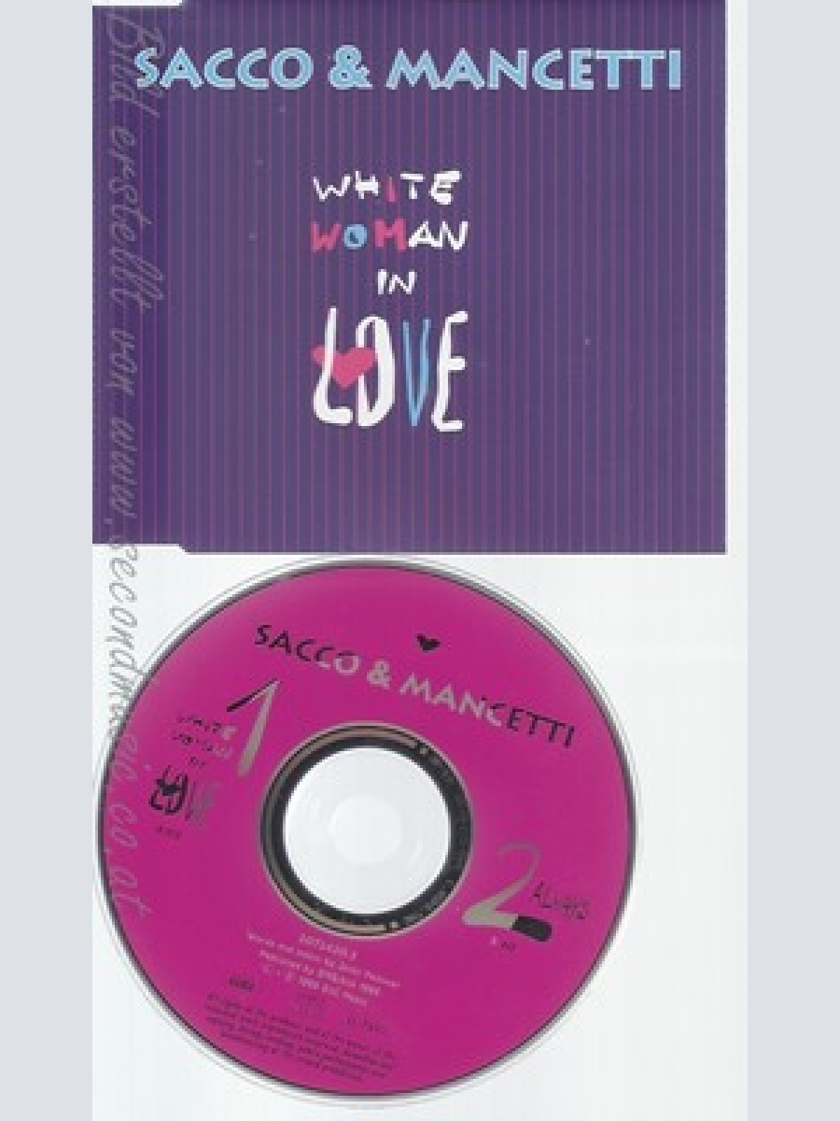 CD--SACCO & MANCETTI--WHITE WOMAN IN LOVE