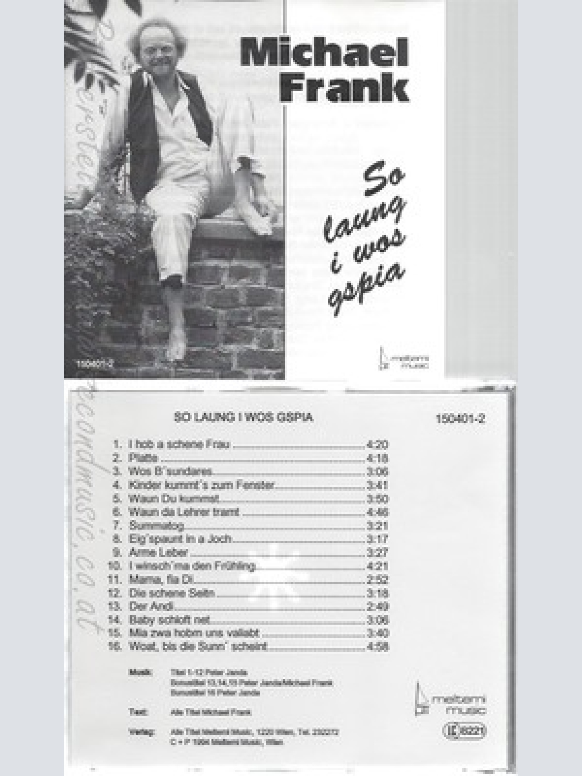 CD--MICHAEL FRANK--SO LAUNG I WOS GSPIA