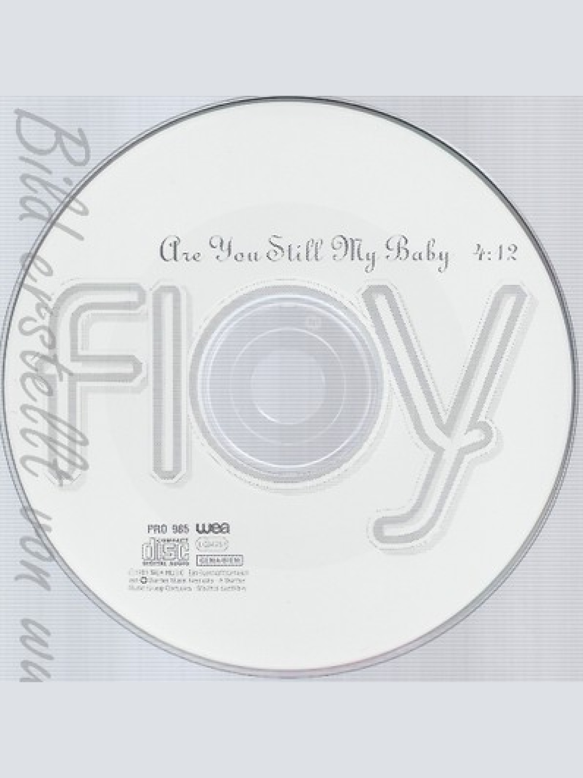 CD--FLY--ARE YOU STILL MY BABY--PROMO