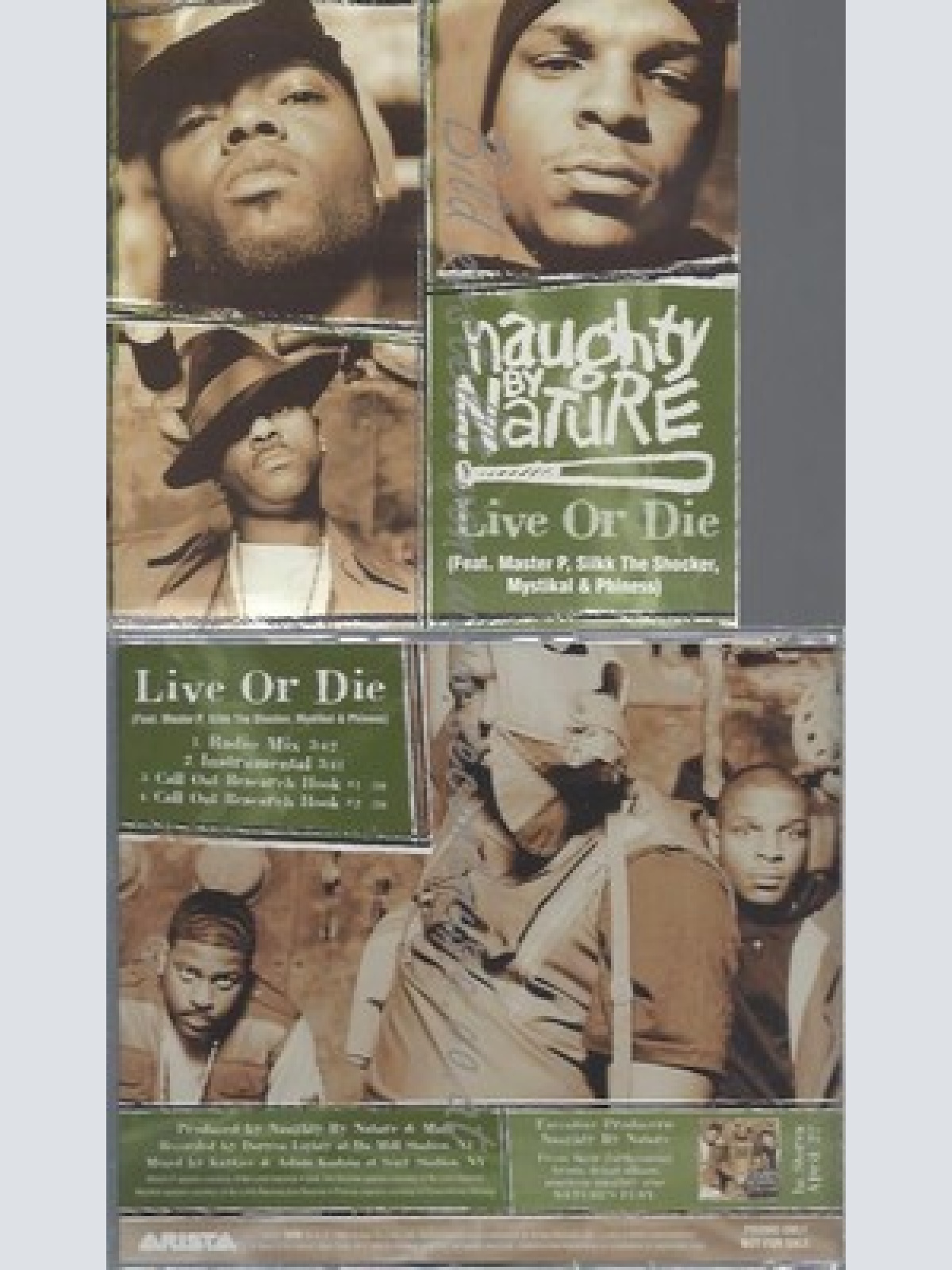 CD--PROMO--NAUGHTY BY NATURE--LIVE OR DIE