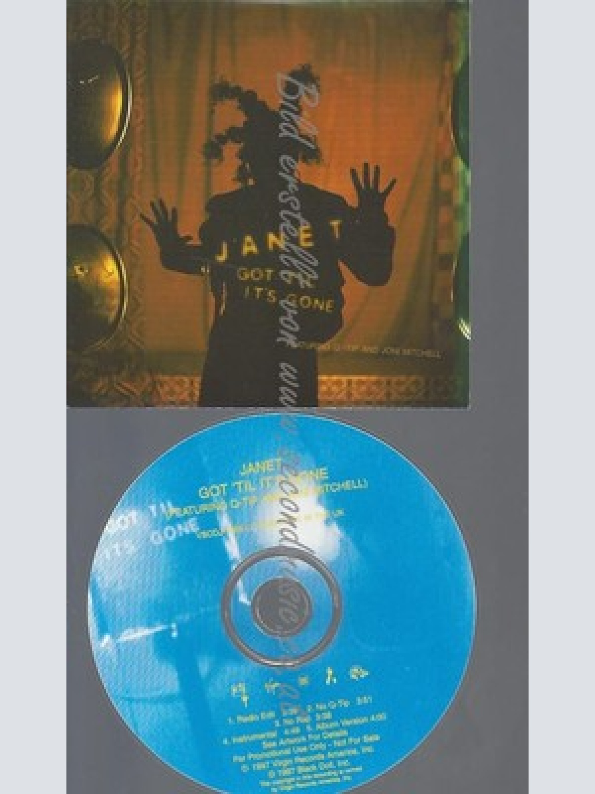 CD--PROMO--JANET JACKSON--GOT TIL IT'S GONE--5 TRACKS