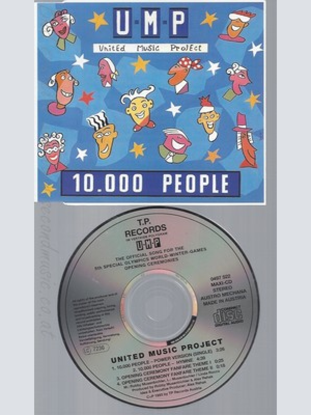 CD--UNITED MUSIC PROJECT--10.000 PEOPLE --WINTER GAMES OPENING CEREMONIES, 1993-