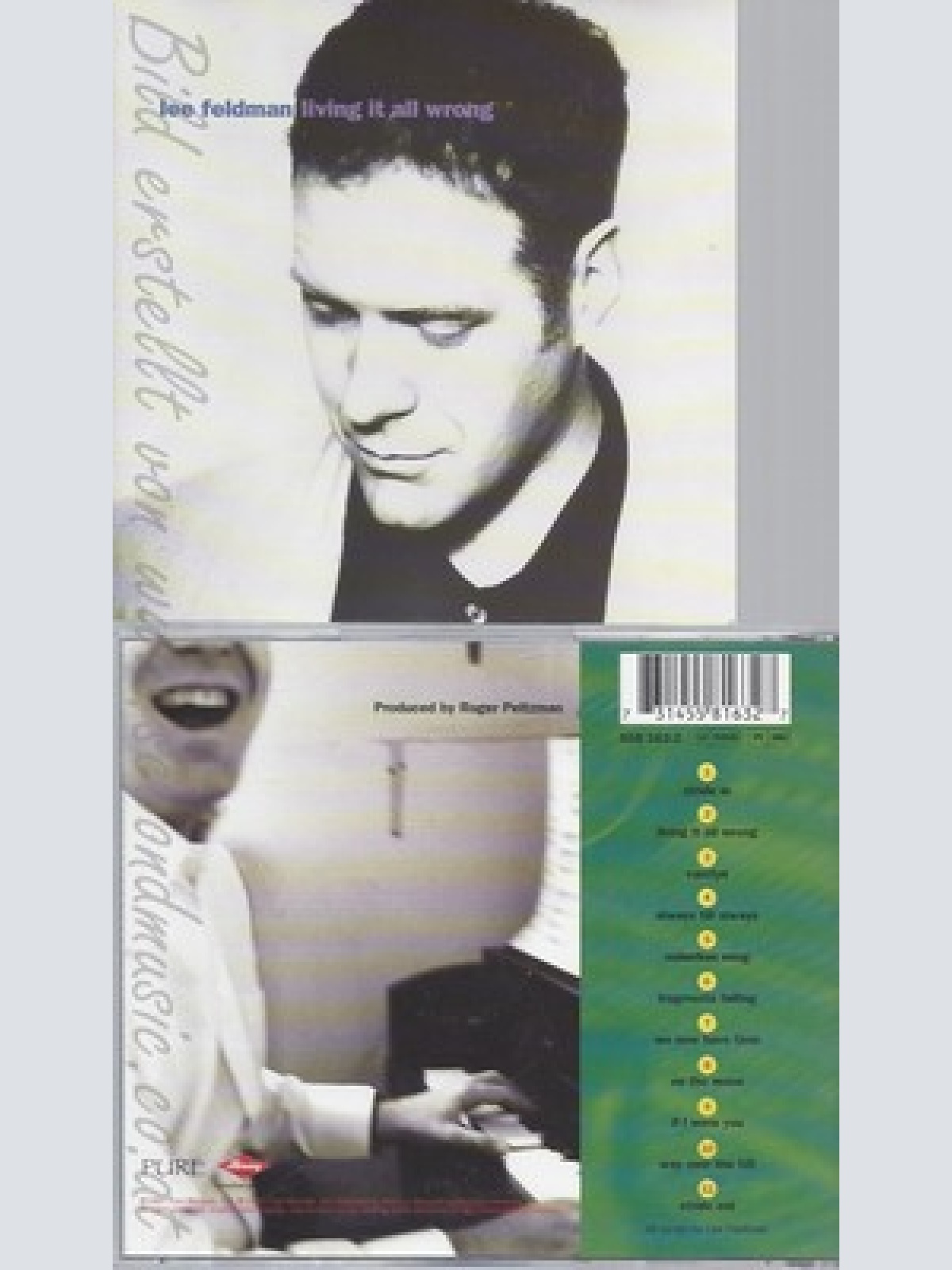 CD--LEE FELDMAN -1998- -- LIVING IT ALL WRONG