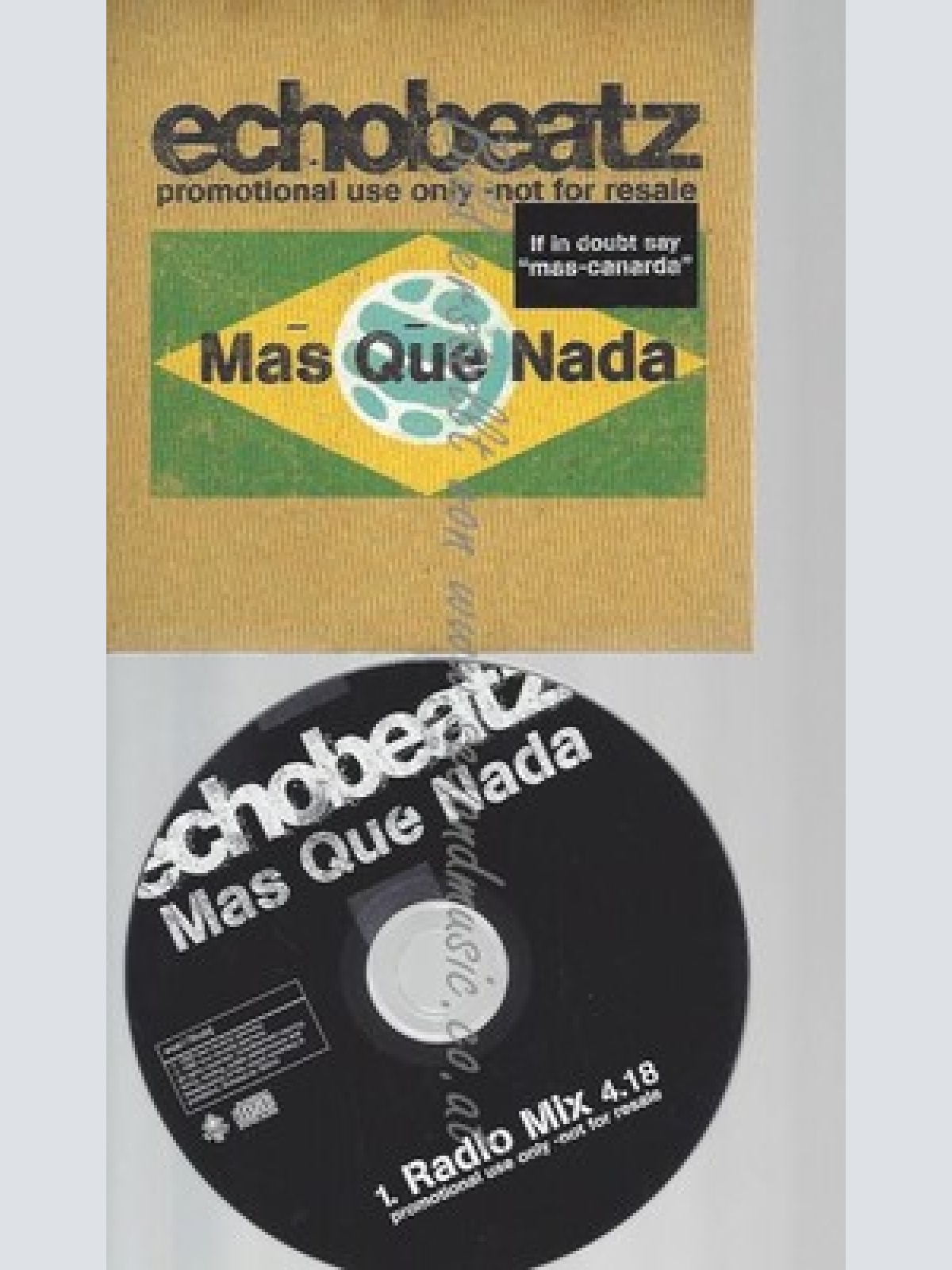 CD--PROMO--ECHOBEATZ--MAS QUE NADA--