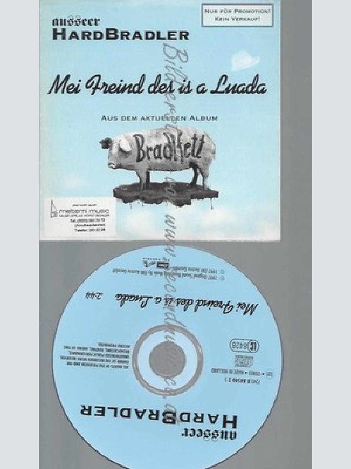 CD--PROMO--AUSSEER HARDBRADLER--MEI FREIND DES IS A LUADA