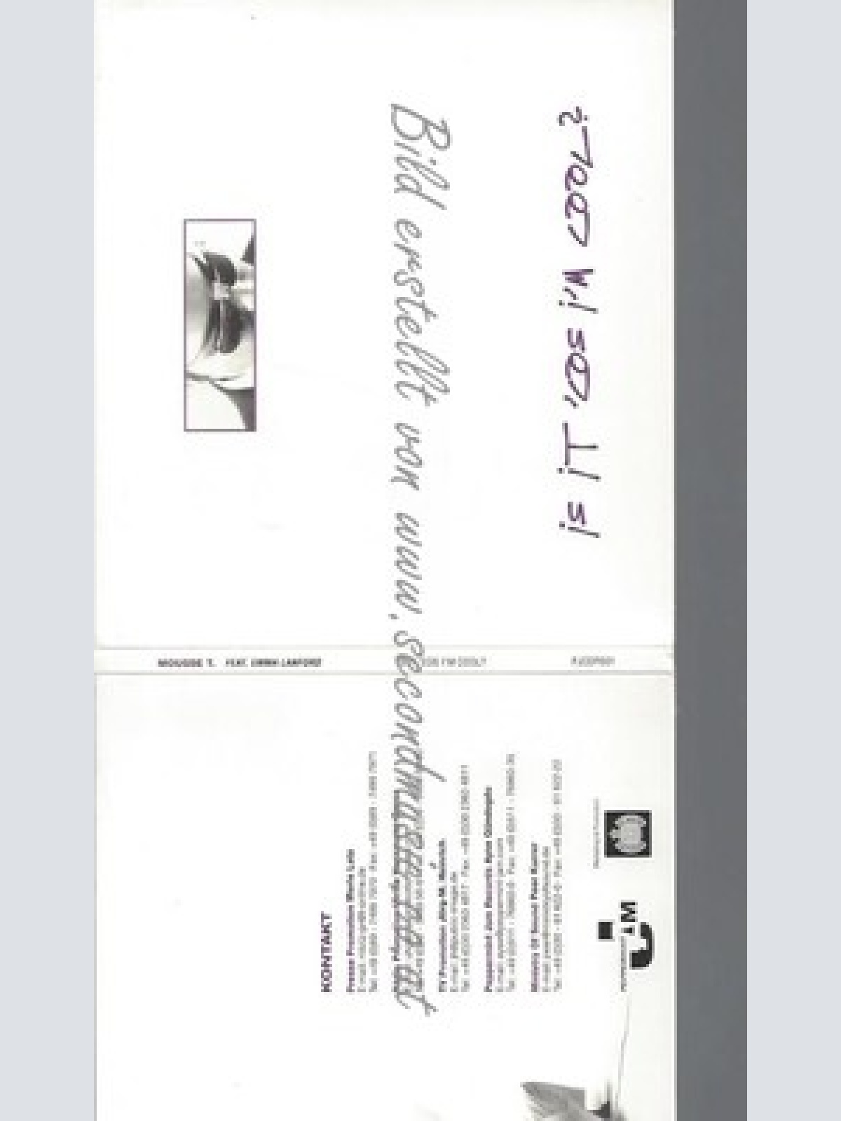 CD--PROMO--MOUSSE T --IS IT COS I'M COOL