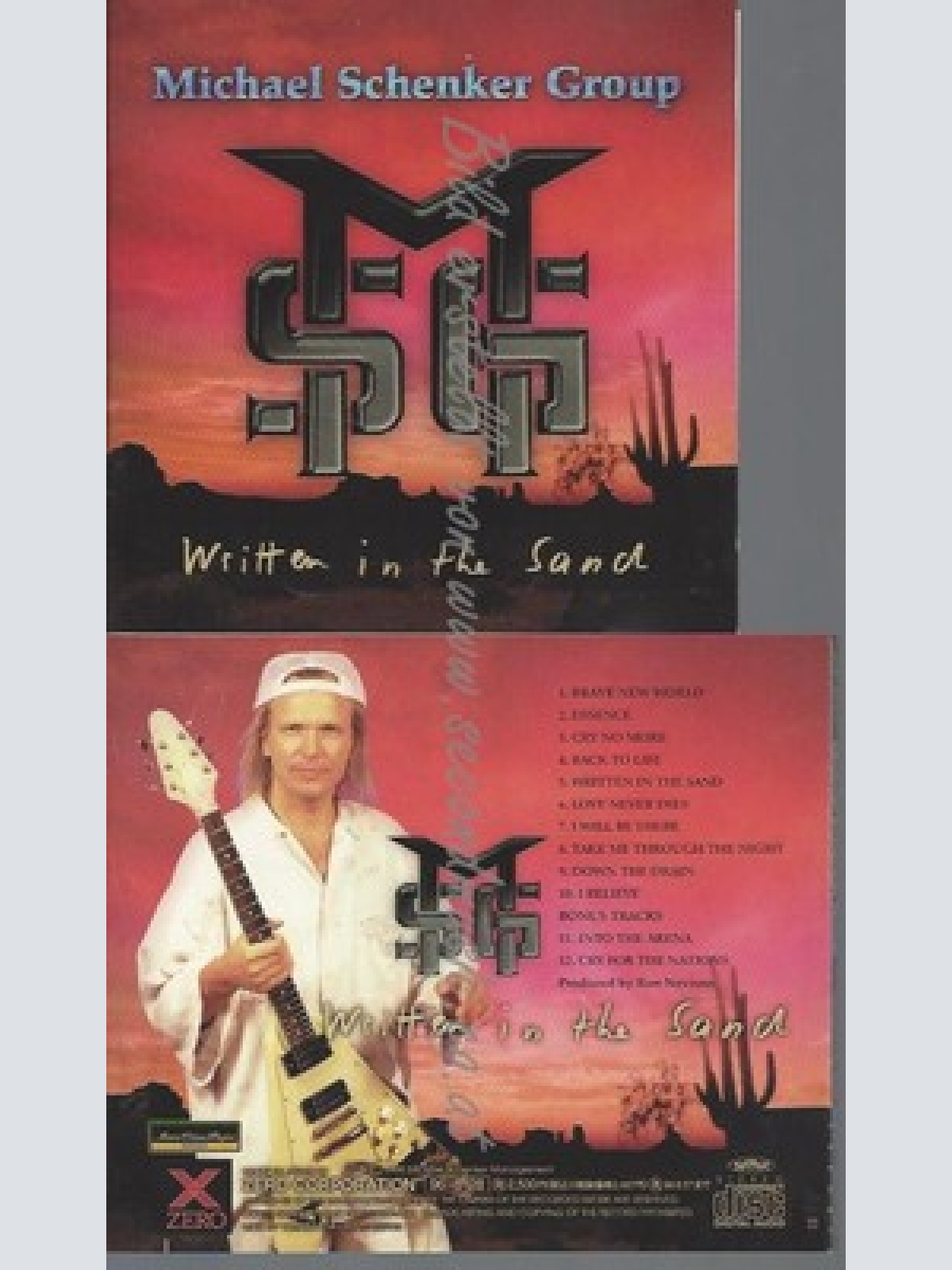 CD--MICHAEL SCHENKER GROUP--WRITTEN IN THE SAND--JAPAN CD--