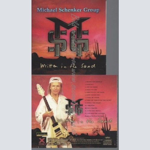 CD--MICHAEL SCHENKER GROUP--WRITTEN IN THE SAND--JAPAN CD--