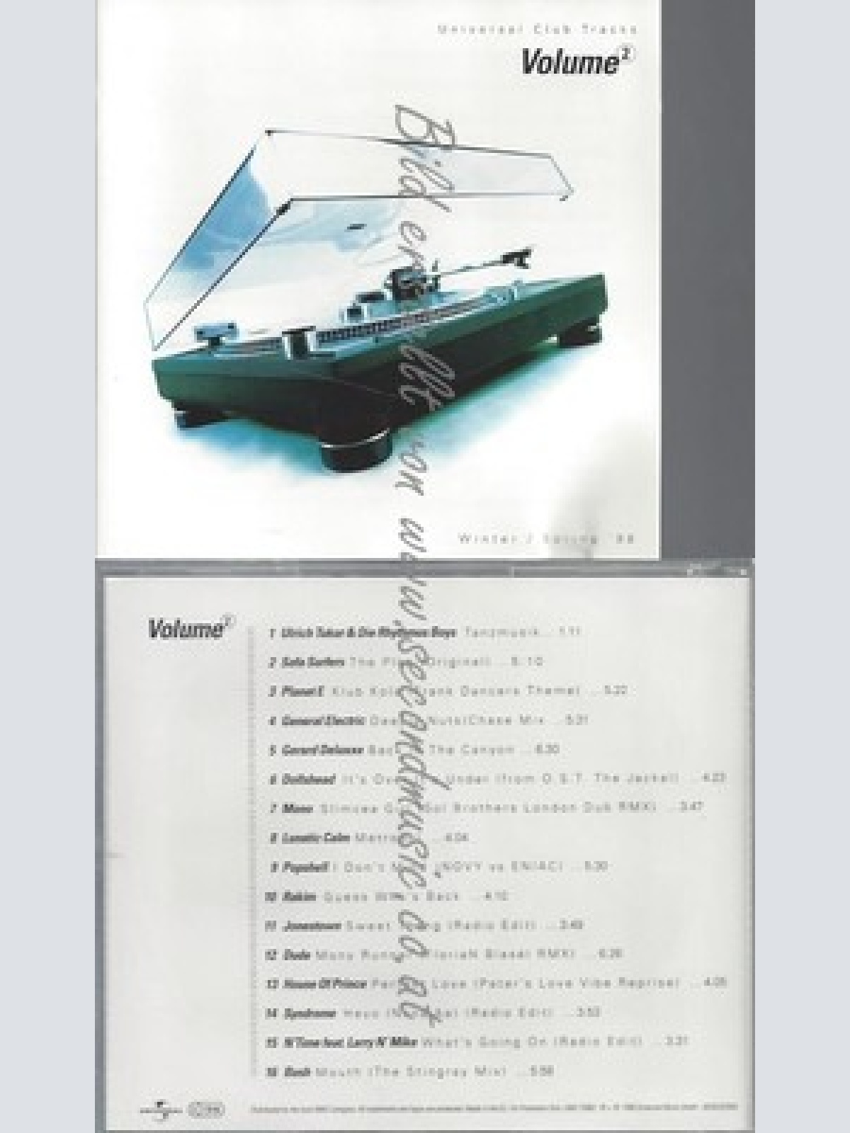 CD--PROMO--UNIVERSAL CLUB TRACKS 2---SOFA SURFERS-DUDE-BUSH-VARIOUS--