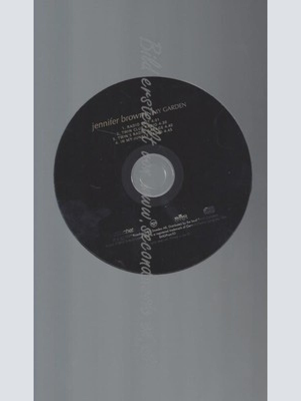 CD--PROMO--JENNIFER BROWN--IN MY GARDEN--4 TRACKS