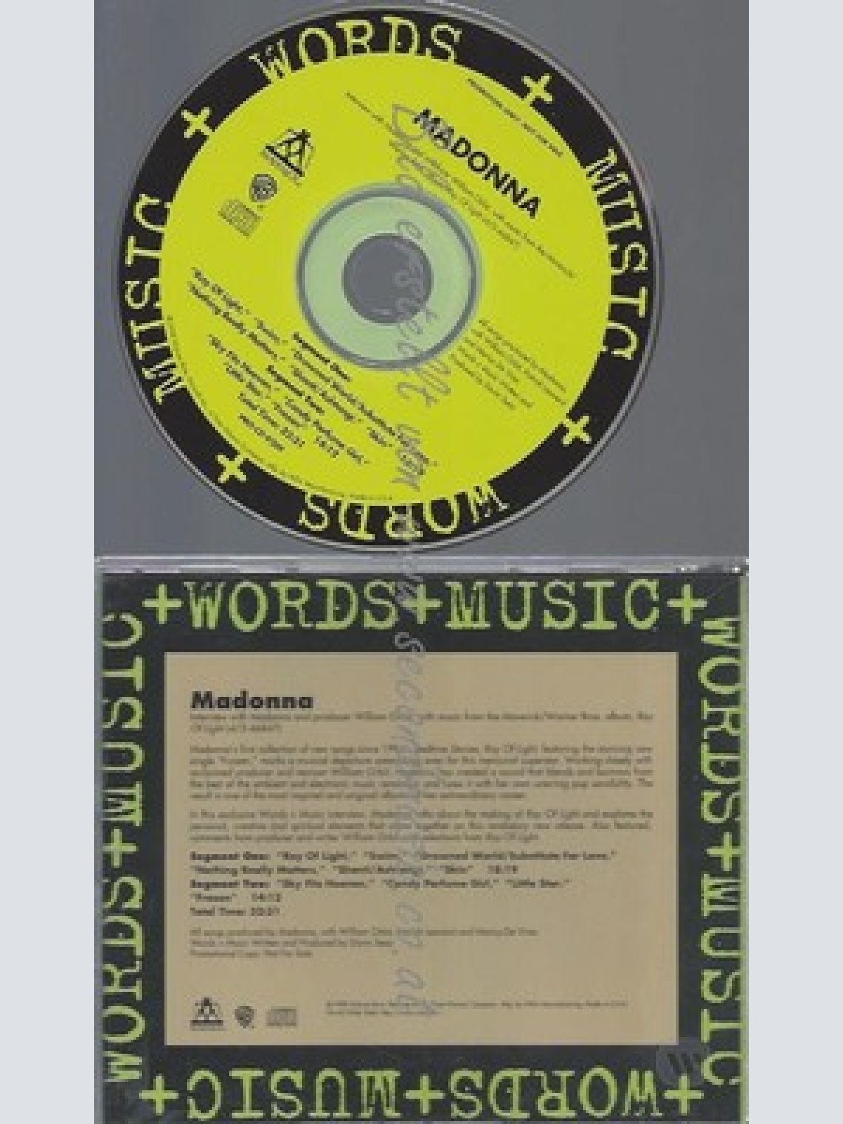 CD--PROMO--MADONNA--WORDS & MUSIC--