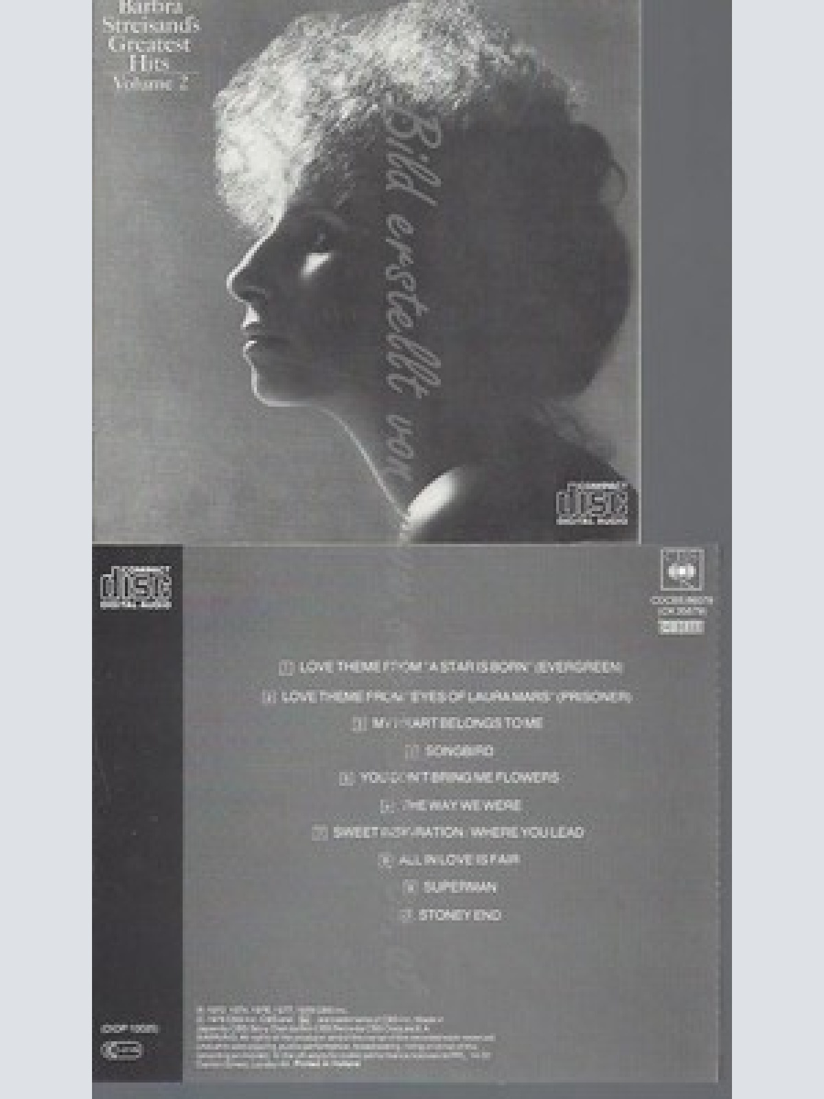 CD--BARBRA STREISAND --GREATEST HITS VOL 2--