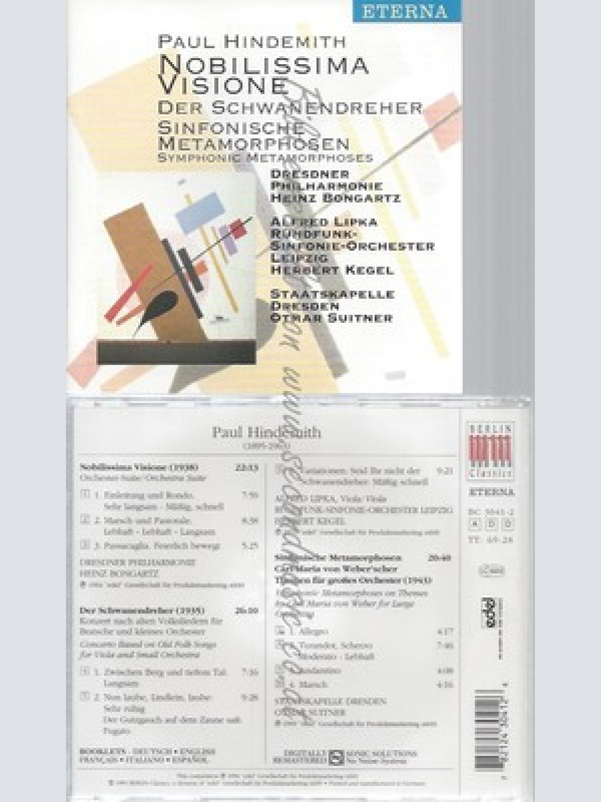 CD--LIPKA, KEGEL, SUITNER UND DP -- -- ORCHESTERWERKE