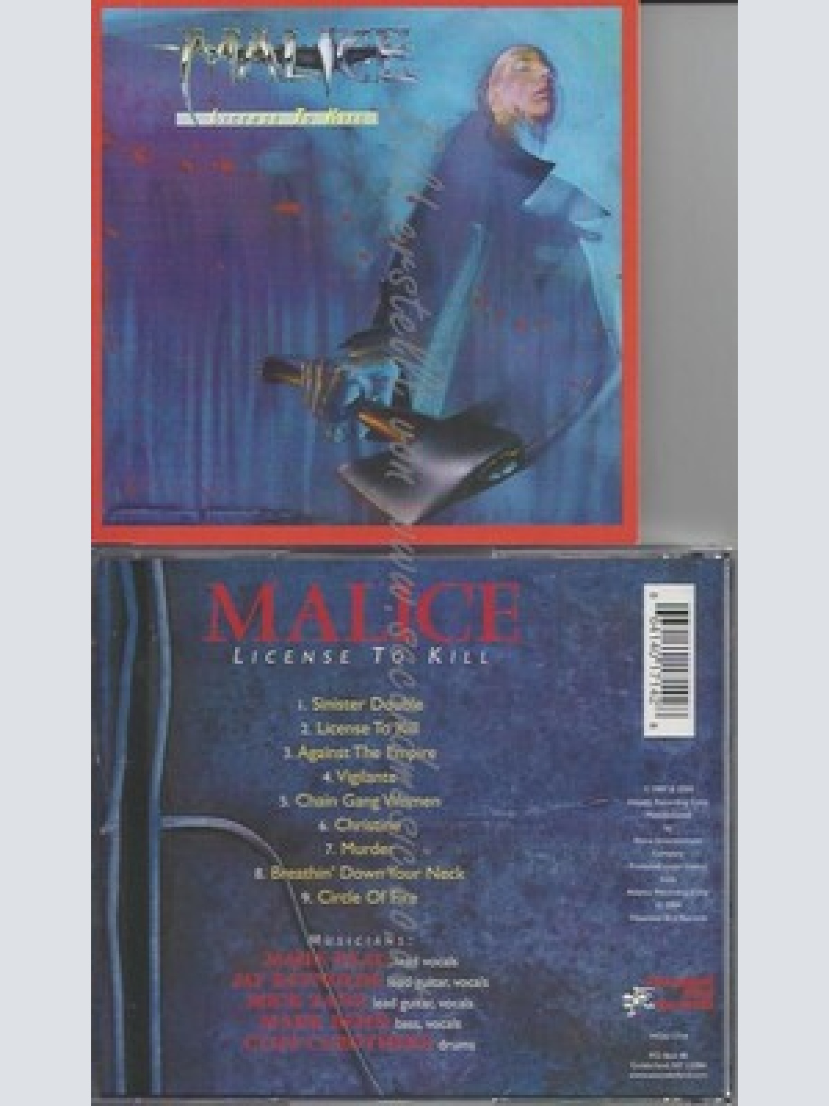 CD--MALICE -- -- LICENSE TO KILL