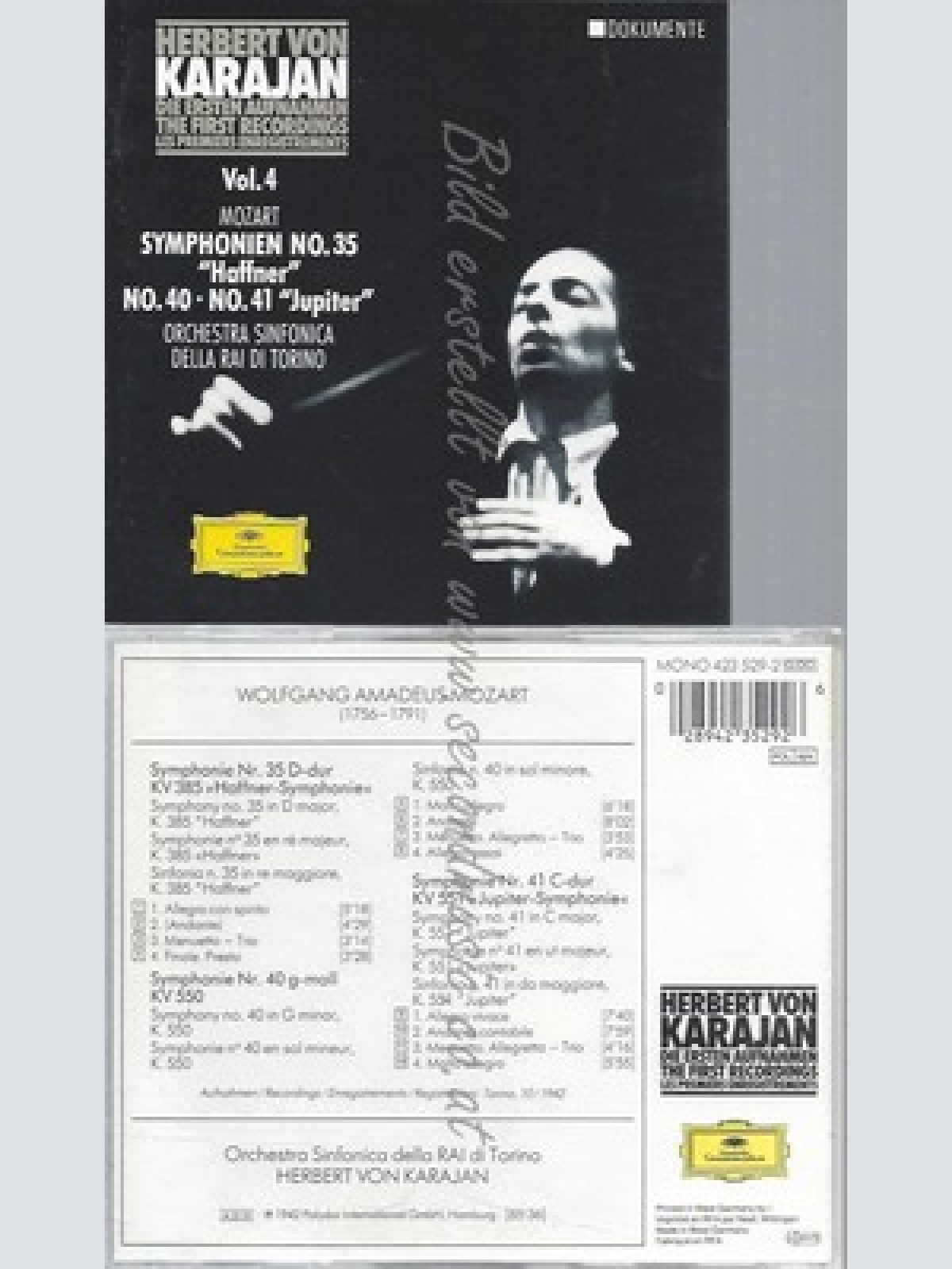 CD--KARAJAN: DIE ERSTEN AUFNAHMEN, VOL. 4 ---HERBERT