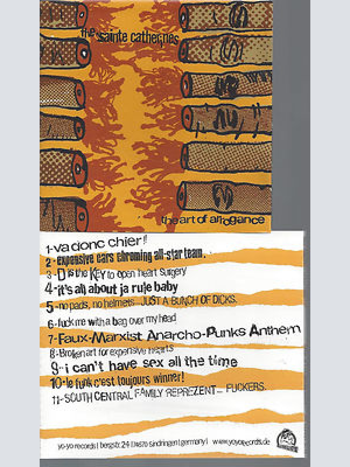 CD-THE SAINTE CATHERINES THE ART OF ARROGANCE