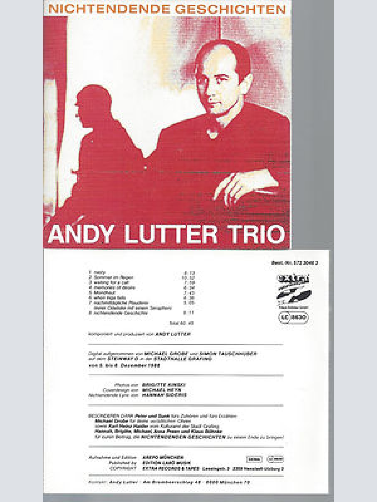 CD-ANDY LUTTER TRIO--NICHTENDENDE GESCHICHTEN