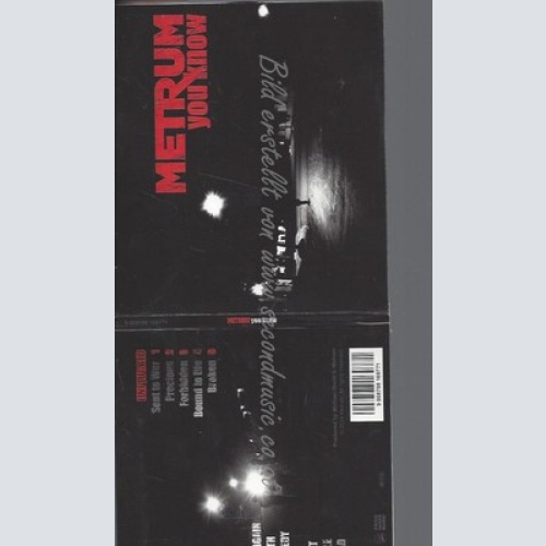 CD--METRUM--YOU KNOW | CD+DVD